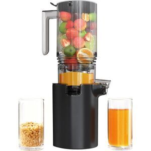 Cold Press Slow Juicer — Wide Feed Chute Juice Machine, High Yield, Quiet Motor
